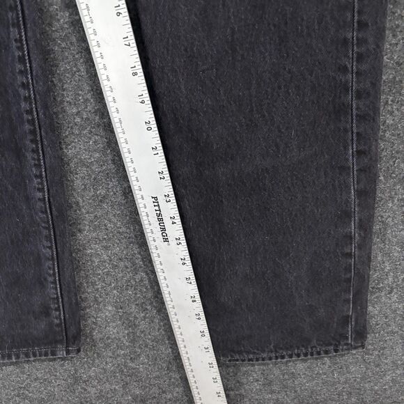 Vintage Levis 501 Jeans Men's 32x34 Black Straight Leg Button Fly Classic - Picture 8 of 14